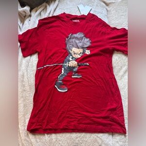 Rue21 Boondocks Red Graphic Tee with Character Design